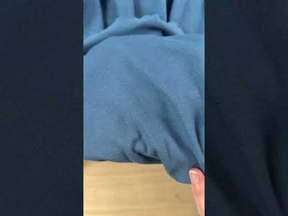 Bamboo Cotton 1x1 Rib Knit - Vintage Blue