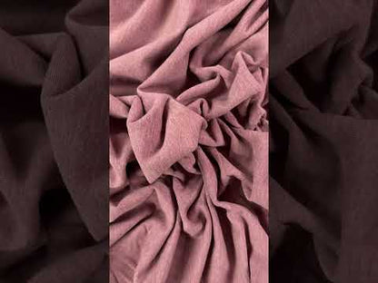 Bamboo Cotton Sweatshirt Fleece - Heathered Rose Brown