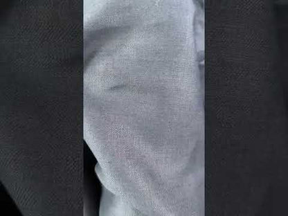 European Linen Herringbone Twill - Navy  - 57-58"
