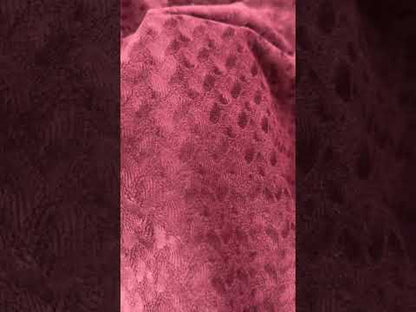 Sculpted Cotton Velvet - Wine - Deadstock