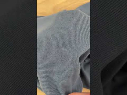 Bamboo Cotton Cloud 2x2 Rib Knit - Slate Blue