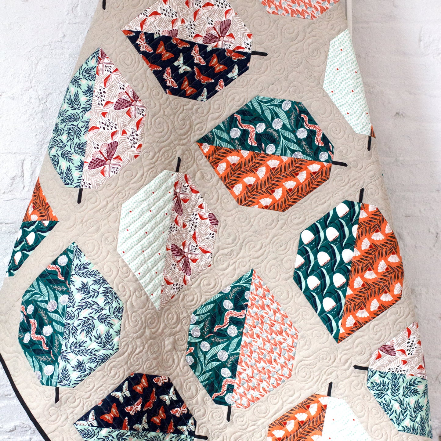 Meander All That Wander Organic Quilting Cotton Fabric GOTS