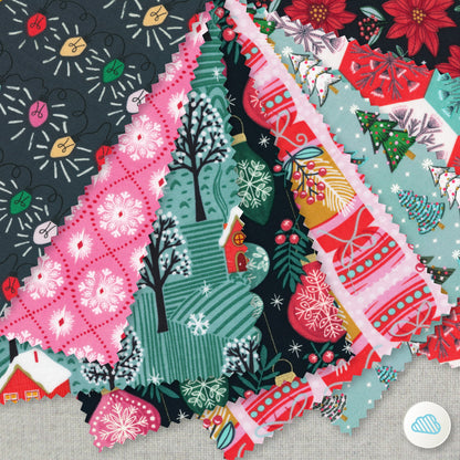 Winter Crackers - Organic Quilting Cotton Fabric - GOTS