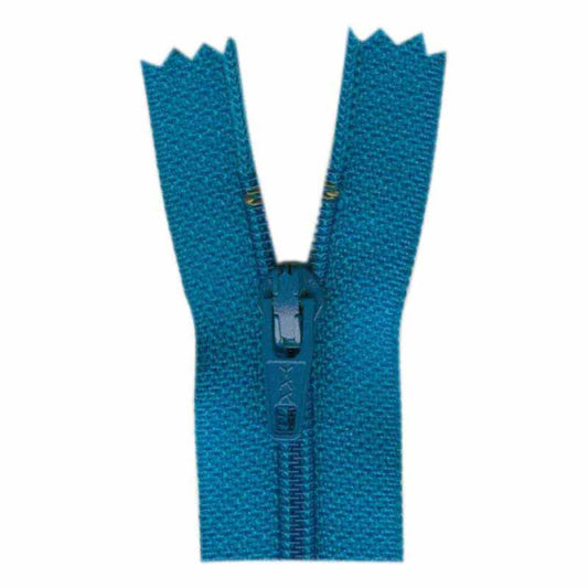 General Purpose Lightweight Close End Zipper 55cm (22″) - Rocket Blue - Riverside Fabrics