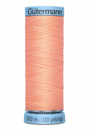 Gütermann 100% Spun Silk Thread  100m - Pale Peach Col. 586