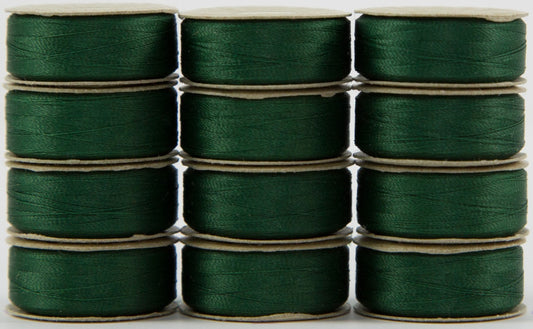 Superior Threads SuperBOBs Bottom Line Prewound "L" 118 Yd Green - 12 Pack
