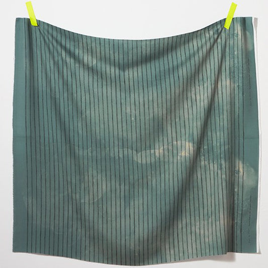 nani IRO - Piece by Piece Broadcloth - C - Green / Teal - Rexcell / Lyocell Fabric