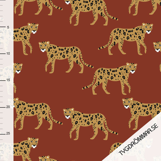 Leonard - Terra  Leopard - GOTS Certified Organic Cotton Jersey Knit