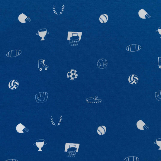 Glow in the Dark Jersey- Multi Sport - Blue - Katia Fabrics