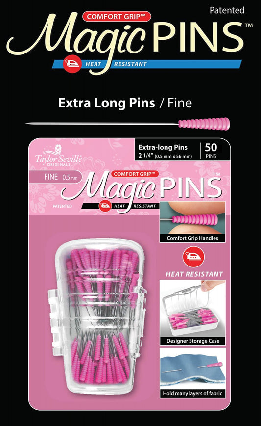 Magic Pins Extra Long - Fine - 58mm  (2 1⁄4″) - 50 Count