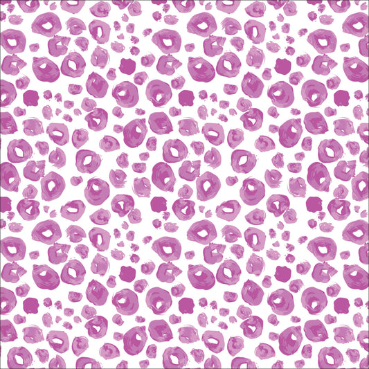 Spotties - Pink Leopard - Organic Quilting Cotton Fabric  - GOTS
