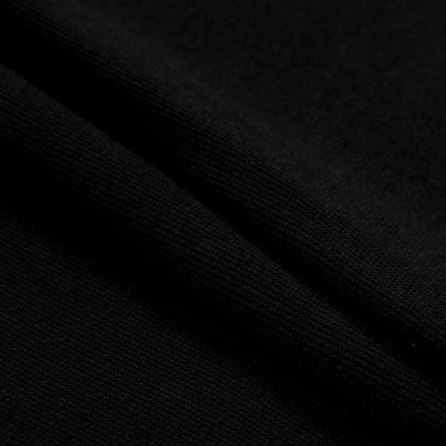TENCEL™ Lyocell Organic Cotton 2x2 Rib Black