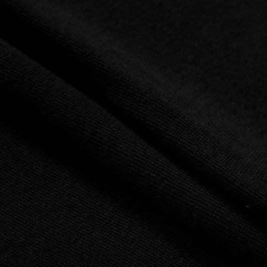 TENCEL™ Lyocell Organic Cotton 2x2 Rib Black