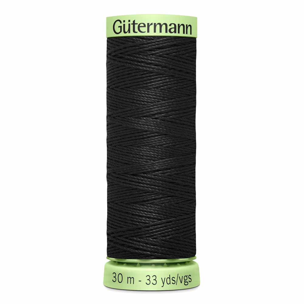 Gütermann Heavy-Duty/Top Stitch Thread 30m - Black - Riverside Fabrics