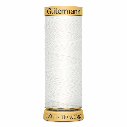 Gütermann Cotton 50wt Thread 100m - Nu White