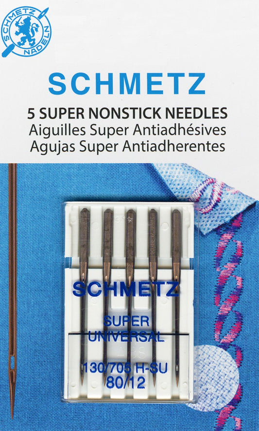 Schmetz Super Nonstick Needle, Size 80/1 - 5 count