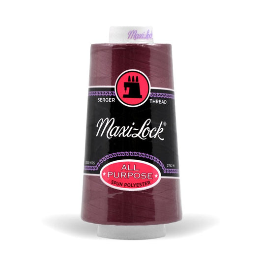 Maxi-lock All Purpose Polyester 50wt Serger Thread - 3000 yards each - Red Currant