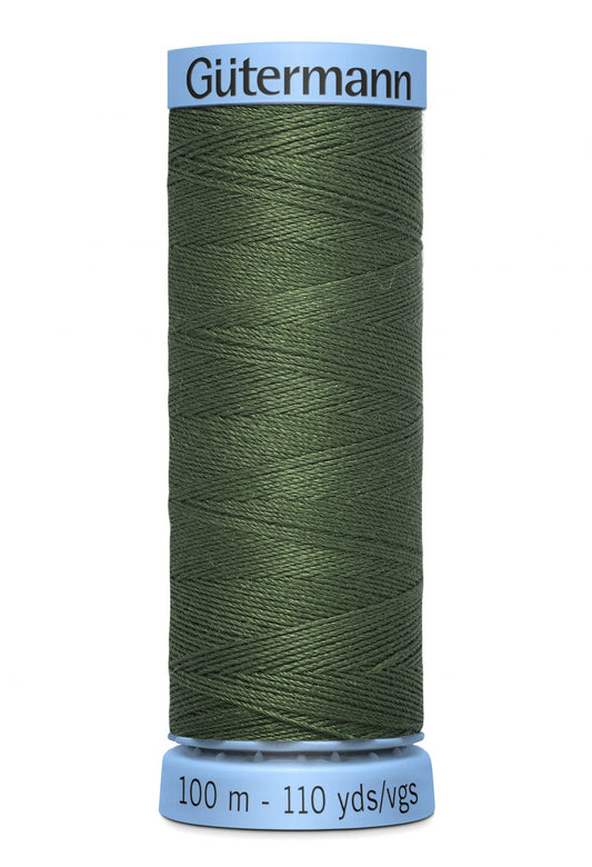 Gütermann 100% Spun Silk Thread  100m - Spruce Col. 841