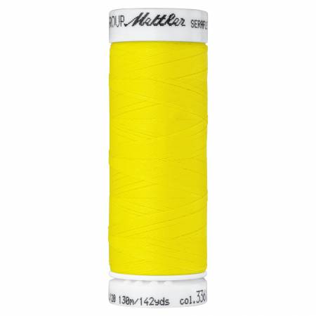 Seraflex - Mettler - Stretch Thread - For Stretchy Seams - 130 Meters - Lemon Yellow