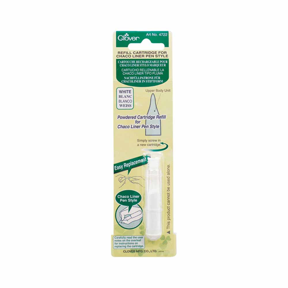 CLOVER 4722 - Pen Style Chaco Liner Refill - White