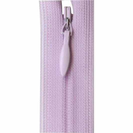 Invisible Closed End Zipper 23cm (9″) - Violet