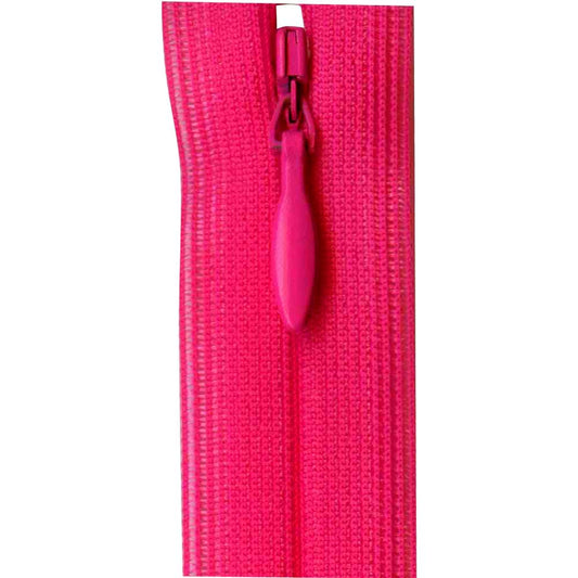 Invisible Closed End Zipper 60cm (24″) - Fuschia