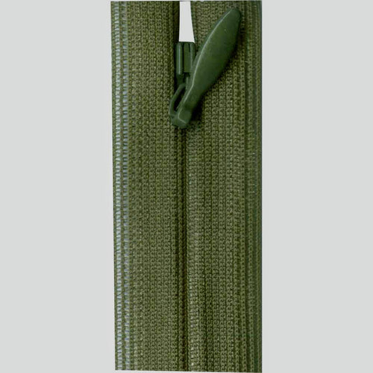 Invisible Closed End Zipper 60cm (24″) - Olive