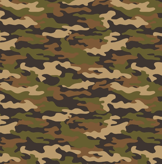 Camo - Multi - Cotton Poplin - Camouflage