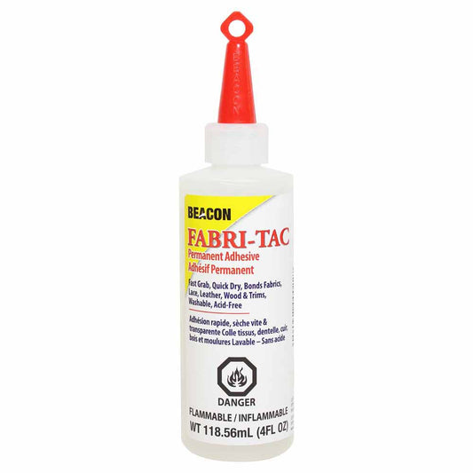 BEACON Fabri-Tac Permanent Adhesive Glue - 118ml (4oz)