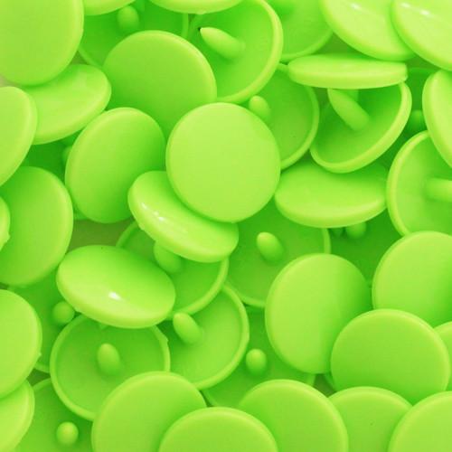 KamSnaps Plastic Snaps Size 20 - B50 Lime - Glossy - Package of 20 Sets