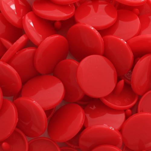 KamSnaps Plastic Snaps Size 20 - B54 Crimson - Glossy - Package of 20 Sets