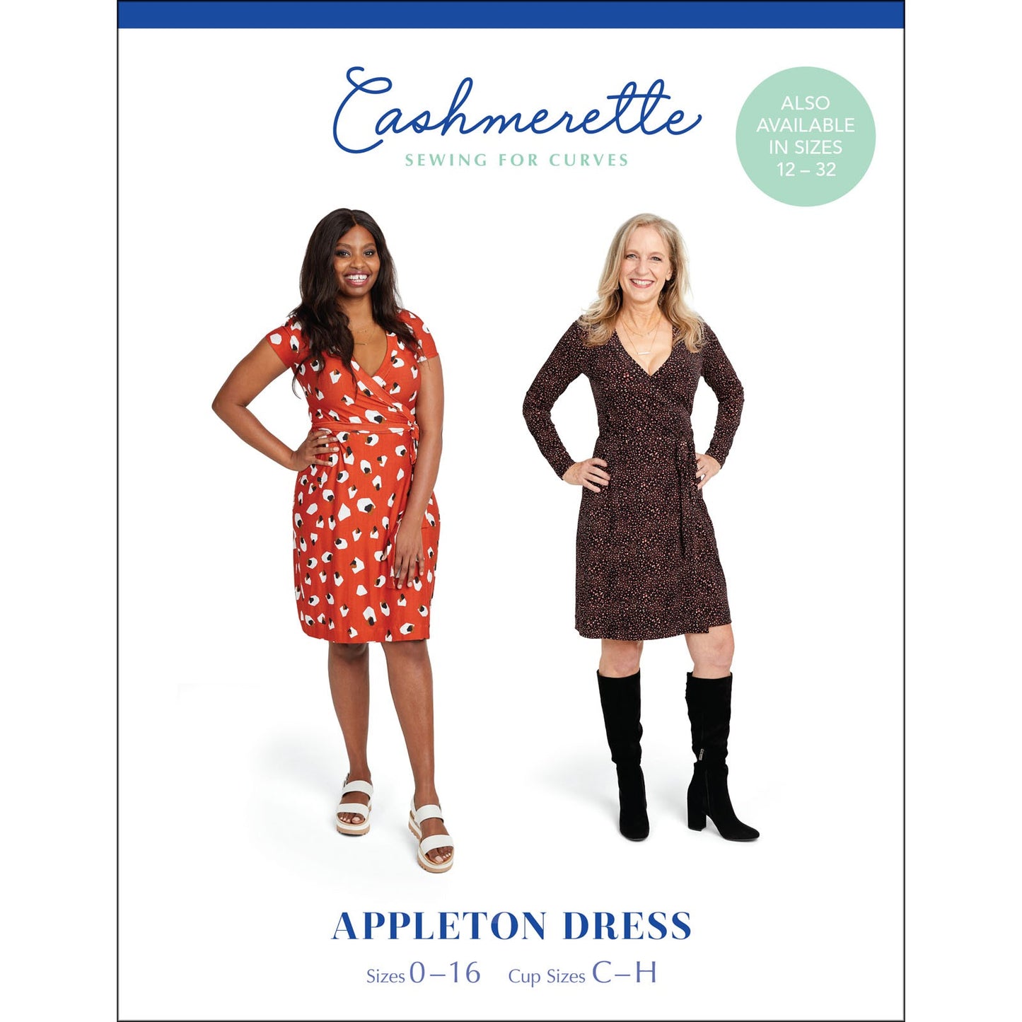 Appleton Wrap Dress - By Cashmerette - 0-16
