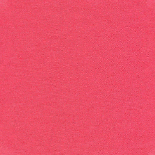 Silky Cotton Solids Japanese Quilting Fabric - Coral Pink