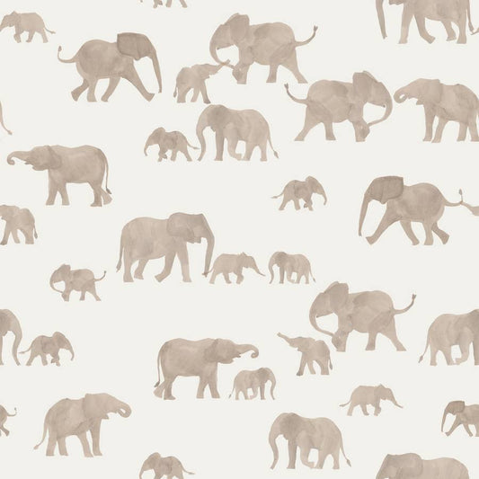 Elephants Bamboo Interlock Knit
