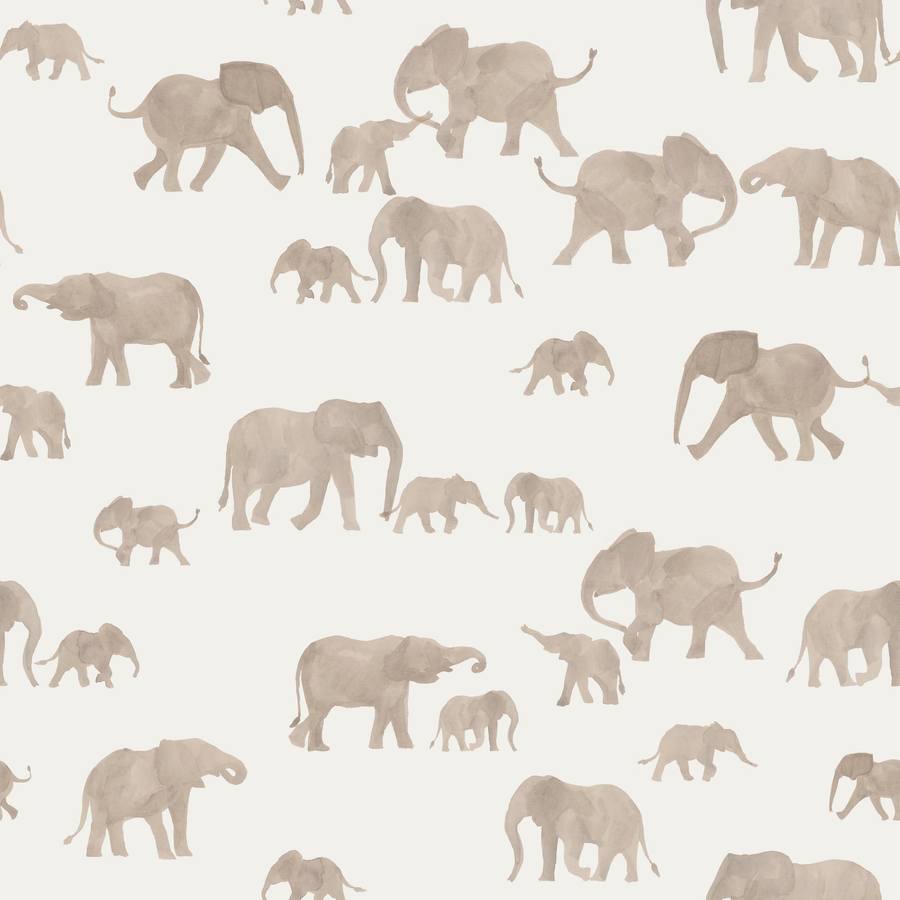 Elephants - Cotton French Terry Knit