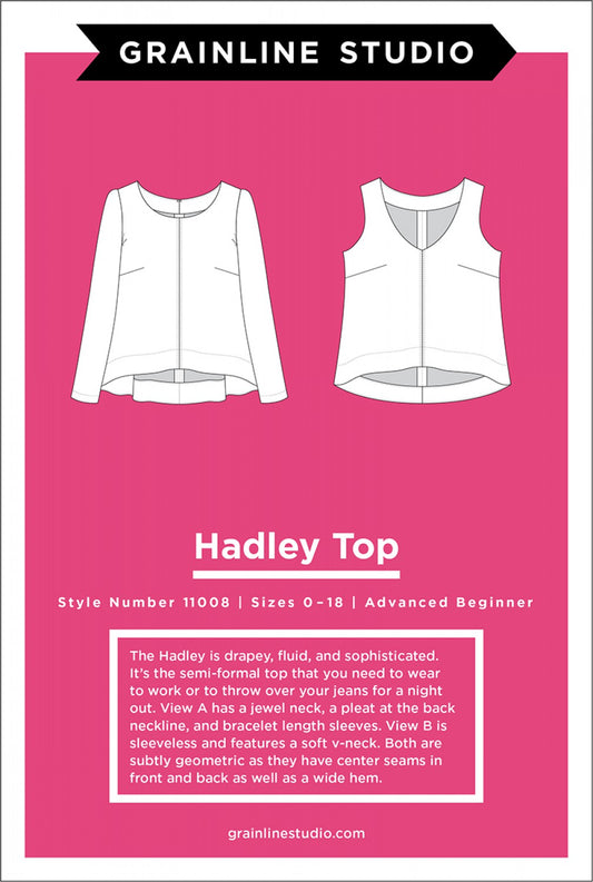 The Hadley Top Pattern - 0 - 18 - Grainline Studio