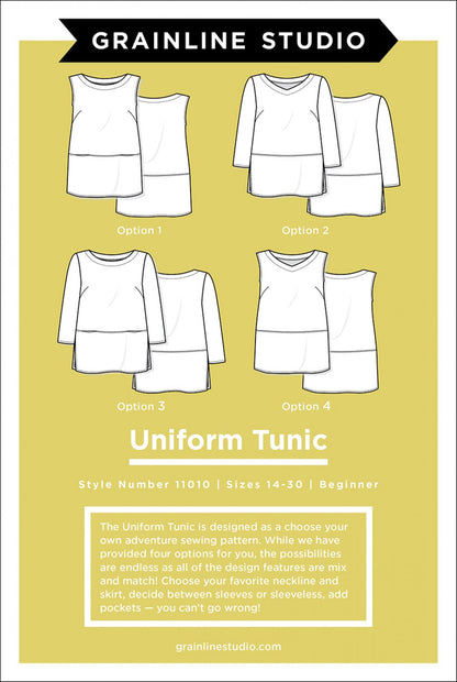 The Uniform Tunic Pattern - Size 14-30 - Grainline Studio