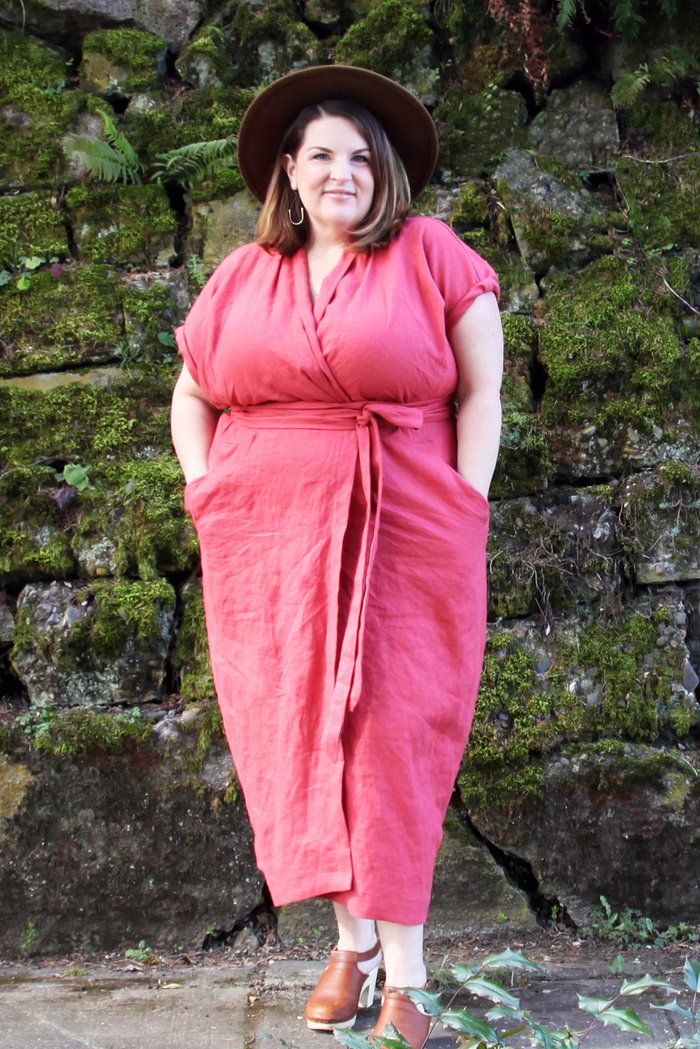 Curvy cheap wrap dress