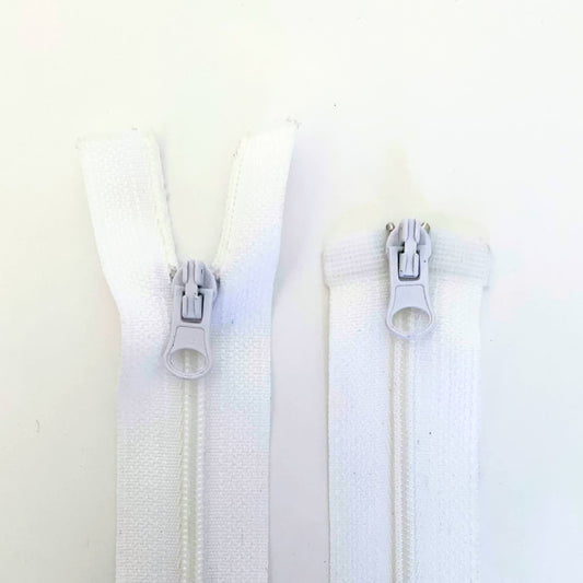 Two Way Separating Zipper - Lightweight Nylon Coil 55cm (22