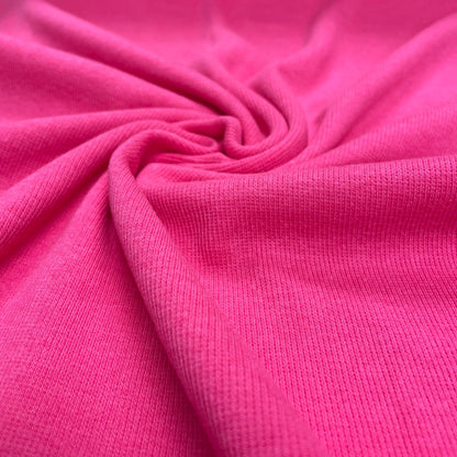 TENCEL™ Lyocell Organic Cotton 2x2 Ribbed Knit - Bright Pink