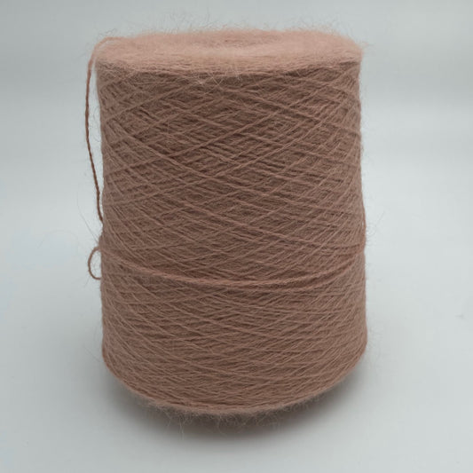 Angora Yarn - Deadstock Yarn - Made in Italy -  Peach Pink - Light Fingering Weight