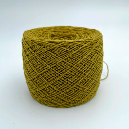 100% Cashmere Yarn - Deadstock Yarn - Made in Italy -  Bright Green - Heavy Lace Weight  - 135 grams on a cone