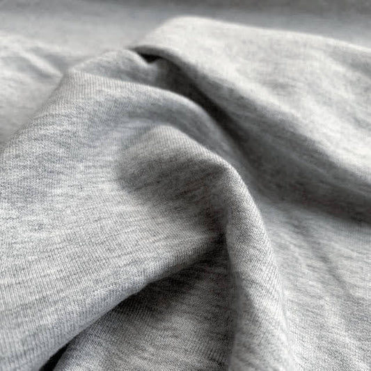 TENCEL™ Lyocell Organic Cotton Spandex Jersey - Light Heathered Grey