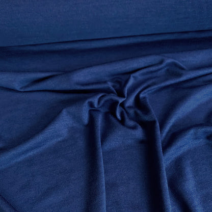 Superfine Merino Wool Jersey - Twilight Blue