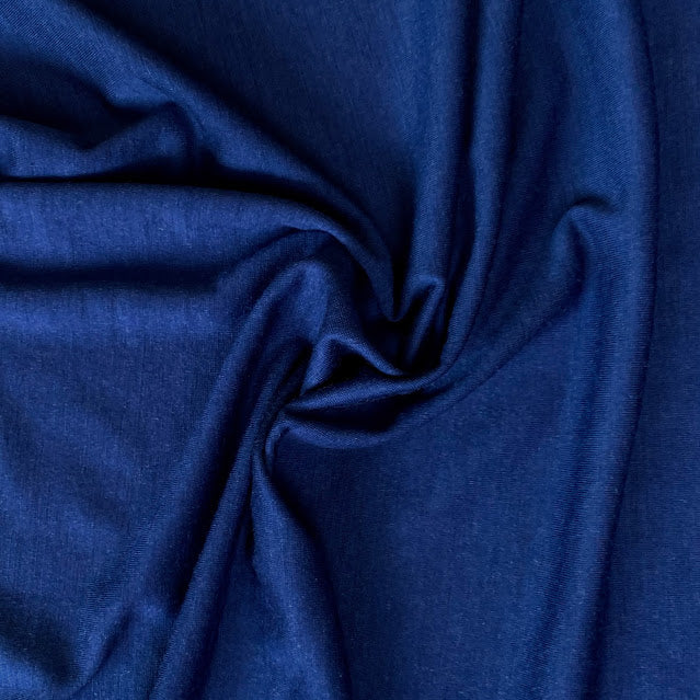 Superfine Merino Wool Jersey - Twilight Blue