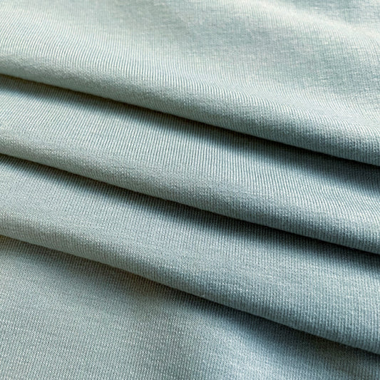 TENCEL™ Lyocell Organic Cotton Brushed Stretch Sweatshirt Fleece - Green Mist