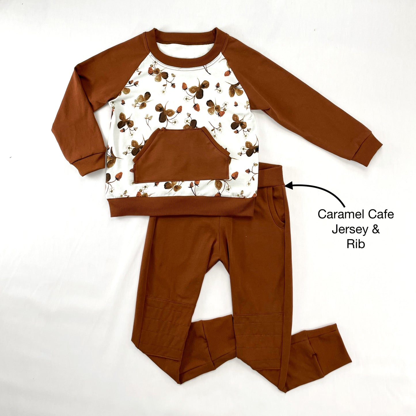 Caramel Cafe Uni Solid Cotton Rib Knit