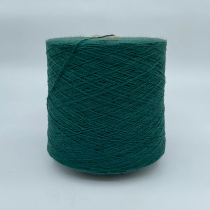 Baby Camel - Camello - Deadstock Yarn - Made in Italy - Ultramarine Green - Fingering Weight  - 200g cone