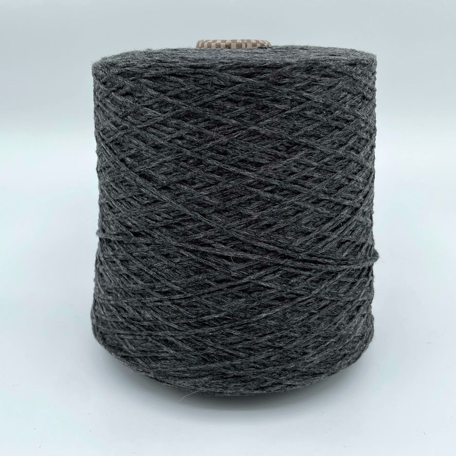 Cariaggi Piuma - 100% Cashmere Yarn - Made in Italy - Dark Heather Grey - Sport Weight