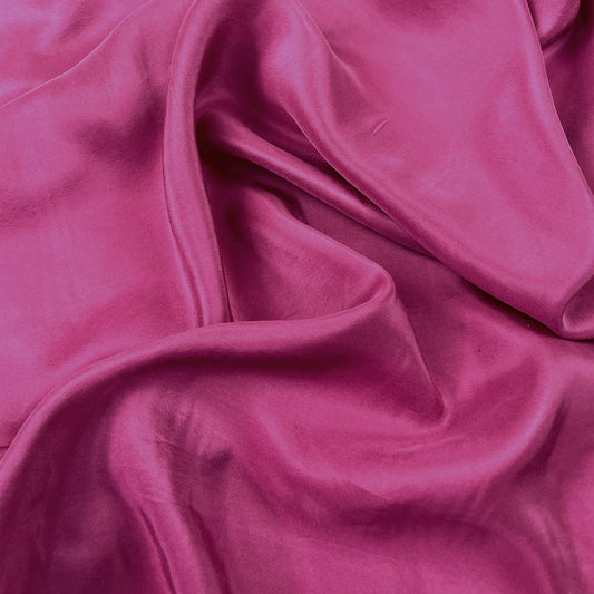 Sandwashed Silk Charmeuse - Warm Purple - 19 Momme - Stretch Silk